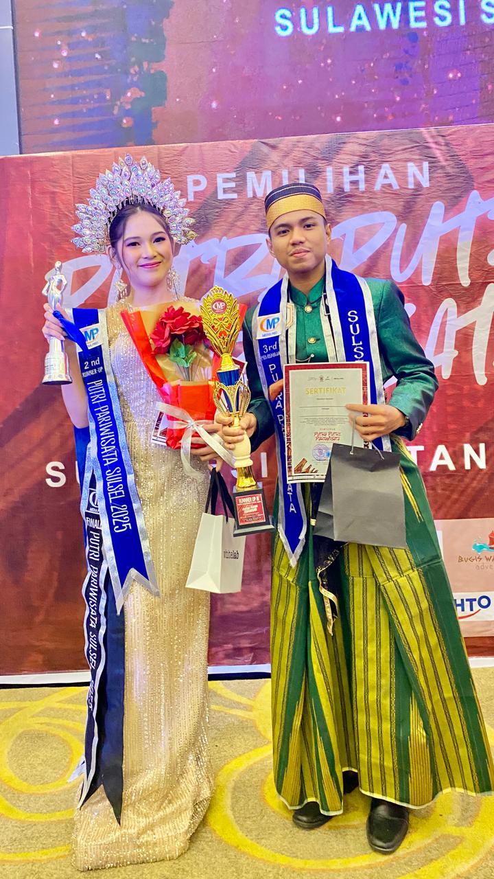 Mahasiswa Fakultas Kesehatan UKJP Raih Prestasi di Ajang Putra–Putri Pariwisata Sulsel 2025