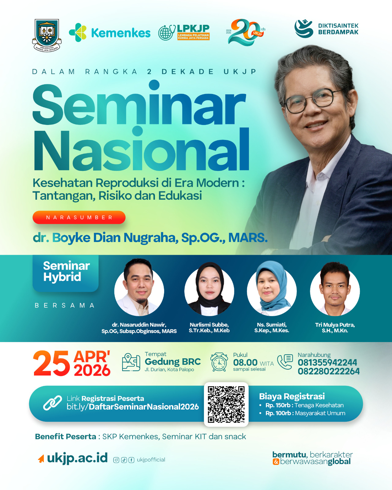 Hadirkan dr. Boyke, UKJP Gelar Seminar Nasional Bahas Tantangan Kesehatan Reproduksi di Era Modern